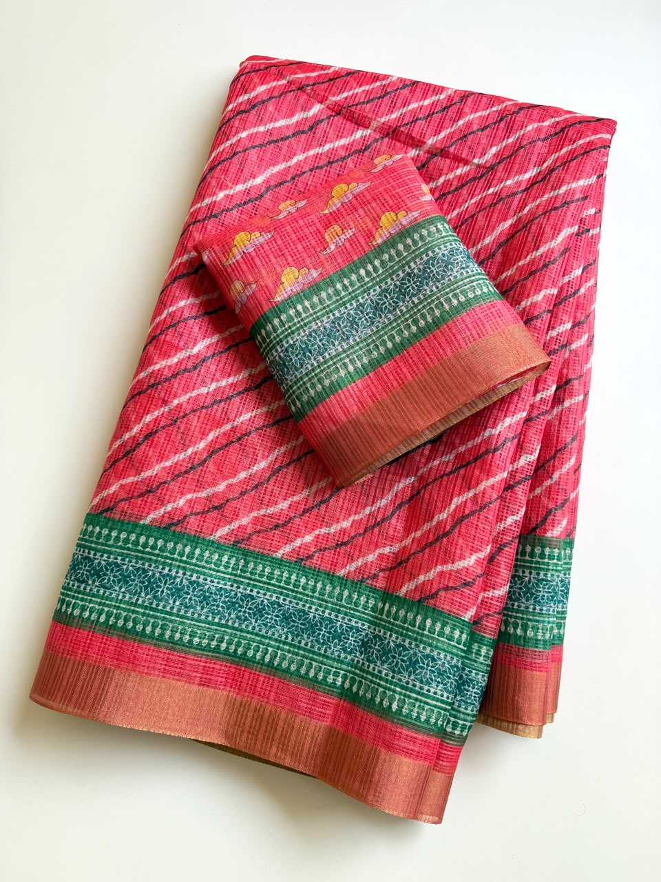YNF Wholesale Kota Checks Printed Sarees  | Surat Manufacturer