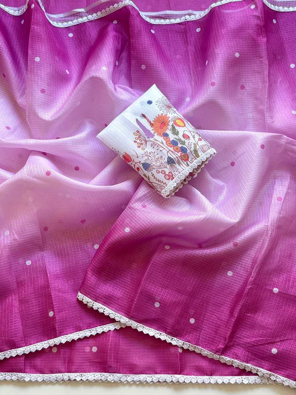 YNF Wholesale Kota Checks Printed Sarees  | Surat Manufacturer