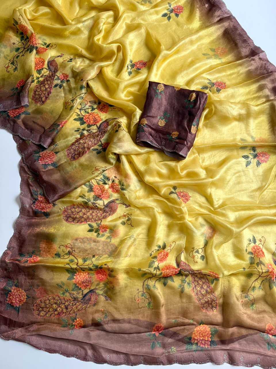 YNF Wholesale Satin Designer Sarees  | Surat Manufacturer