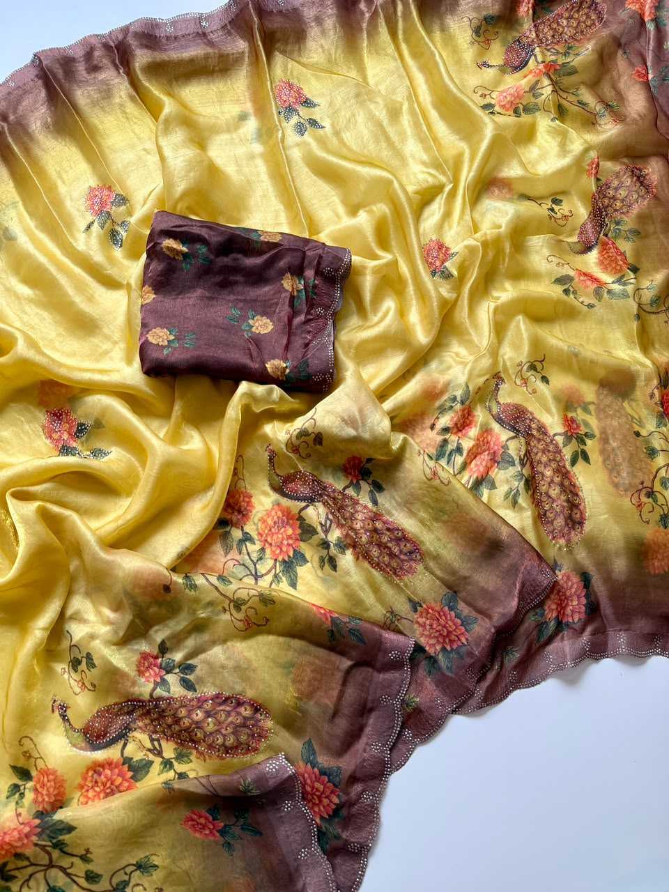 YNF Wholesale Satin Designer Sarees  | Surat Manufacturer