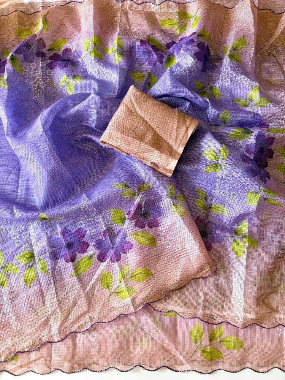 YNF Wholesale Kota Checks Printed Sarees  | Surat Manufacturer