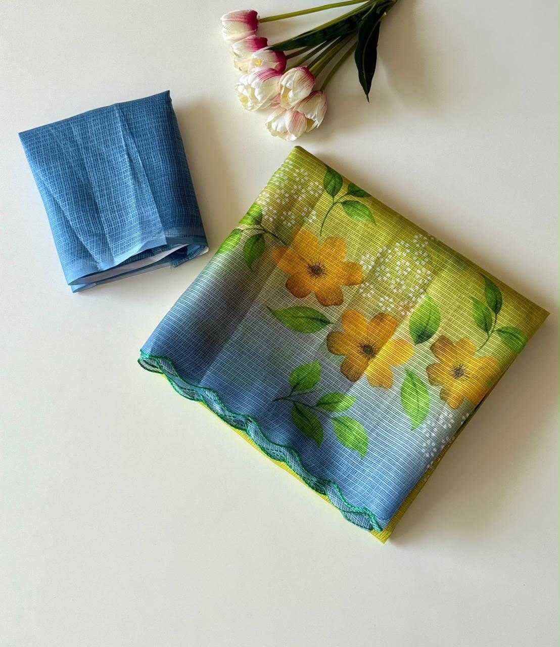 YNF Wholesale Kota Checks Printed Sarees  | Surat Manufacturer