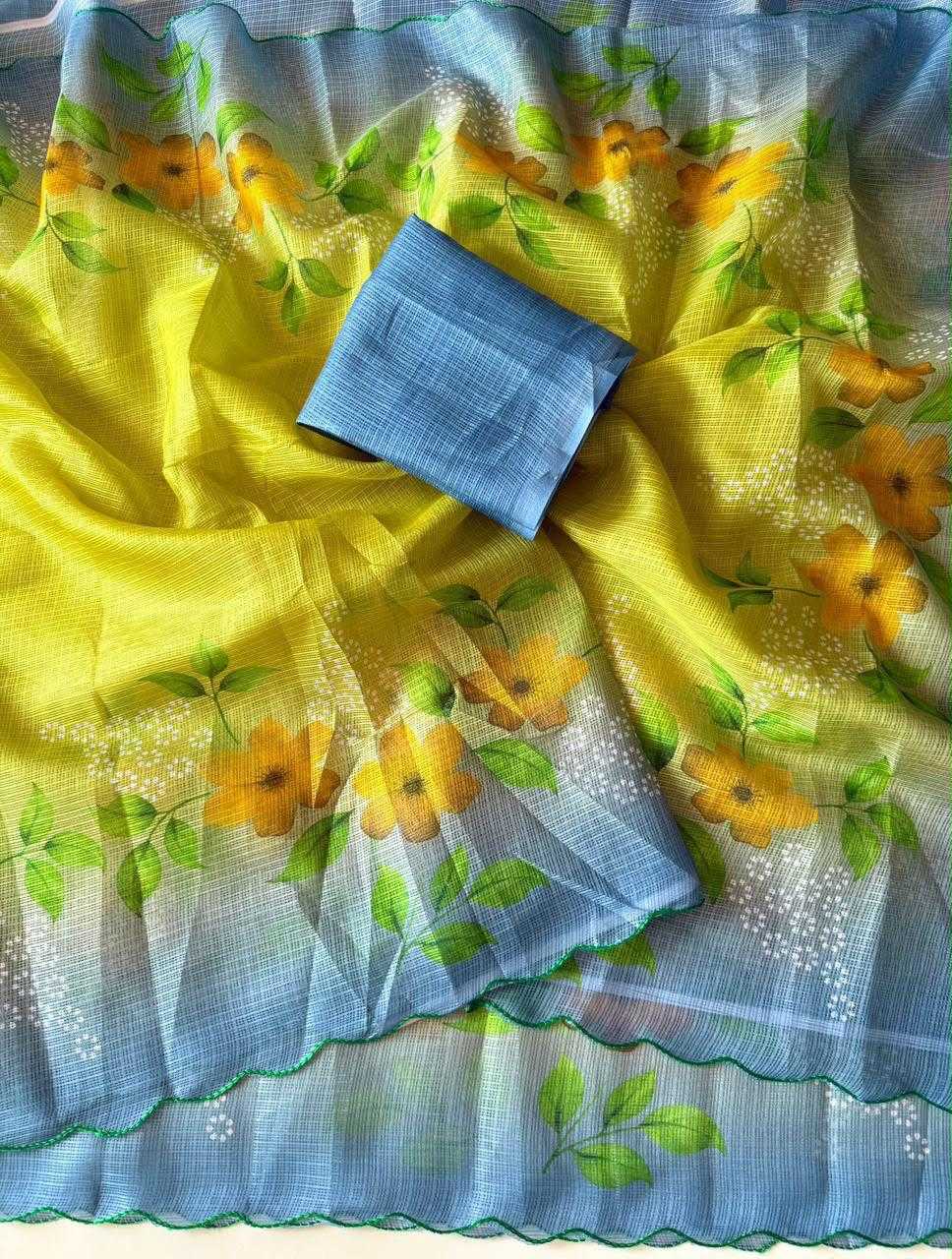 YNF Wholesale Kota Checks Printed Sarees  | Surat Manufacturer