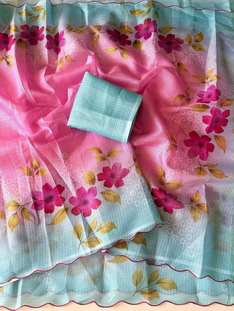YNF Wholesale Kota Checks Printed Sarees  | Surat Manufacturer