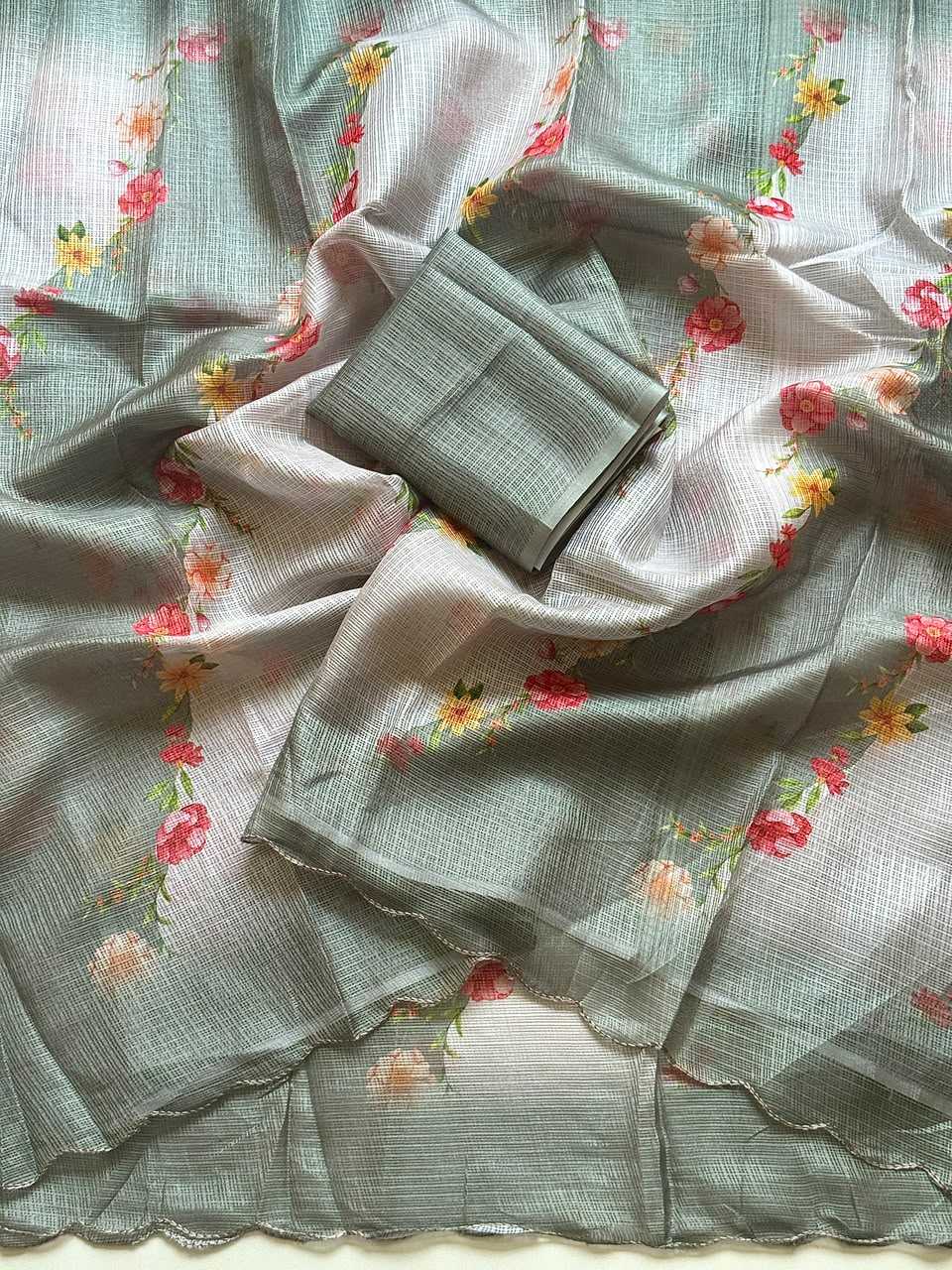 YNF Wholesale Kota Checks Printed Sarees  | Surat Manufacturer