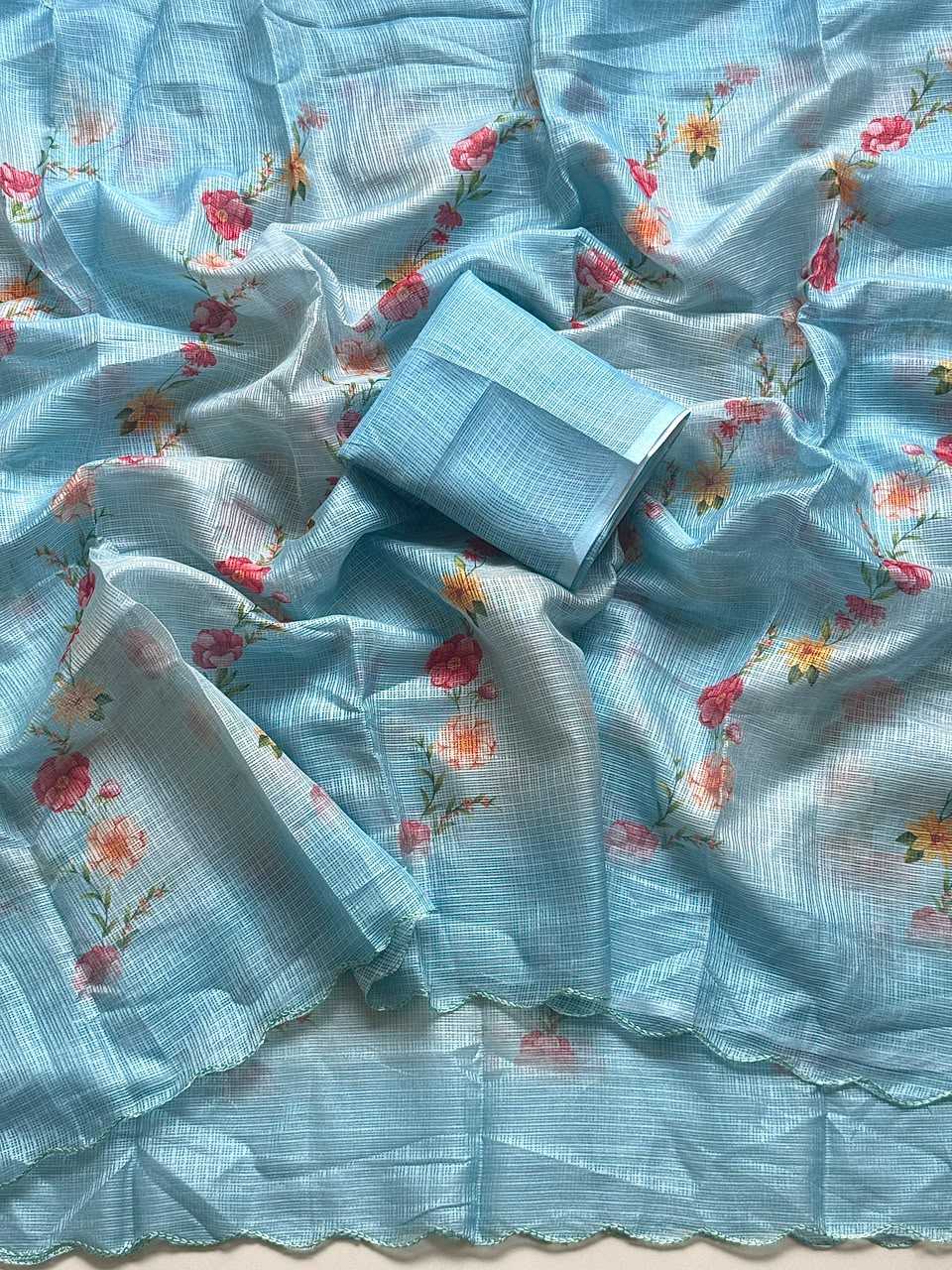 YNF Wholesale Kota Checks Printed Sarees  | Surat Manufacturer