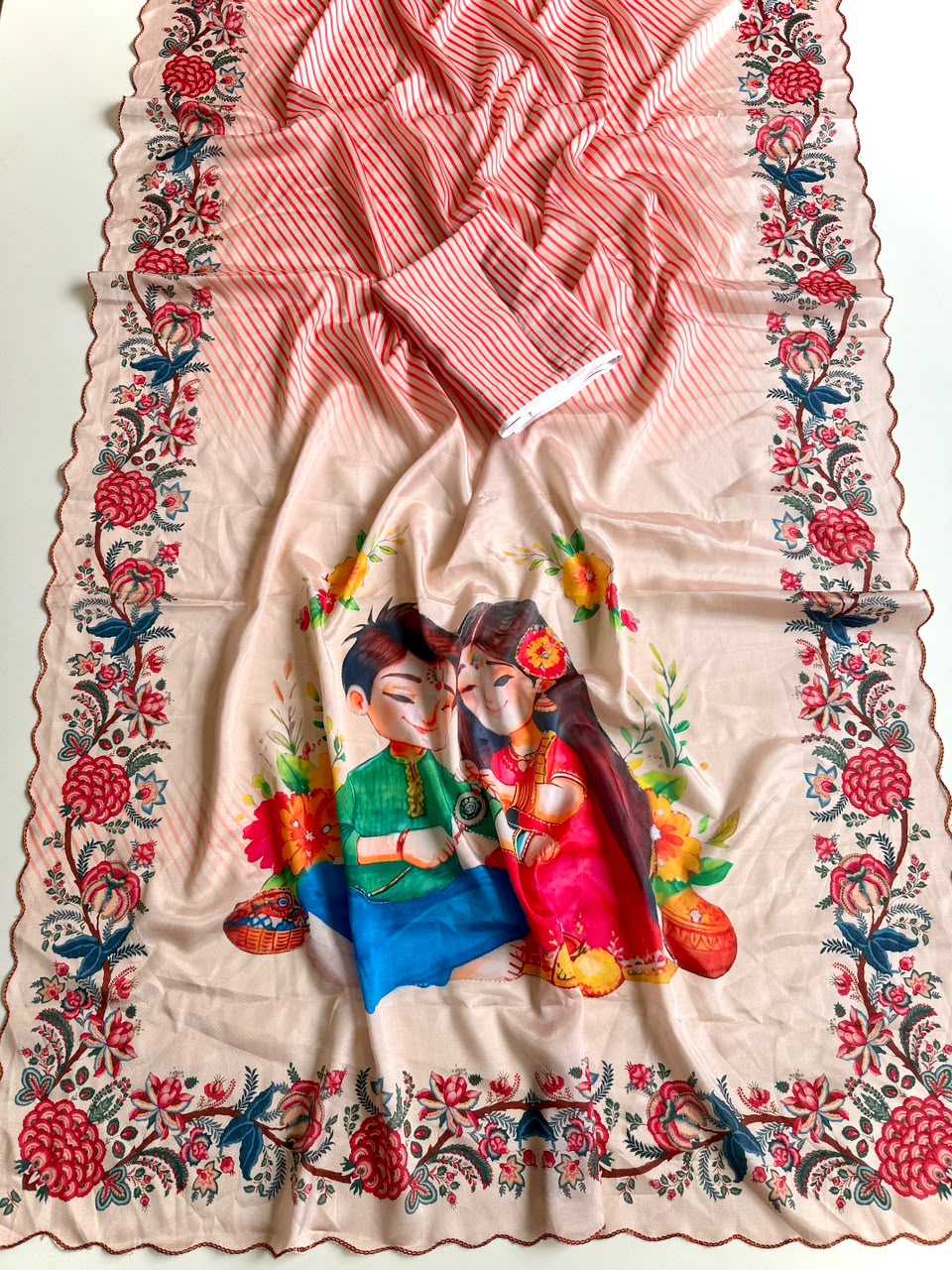 YNF Wholesale Shinon Silk Printed Sarees  | Surat Manufacturer