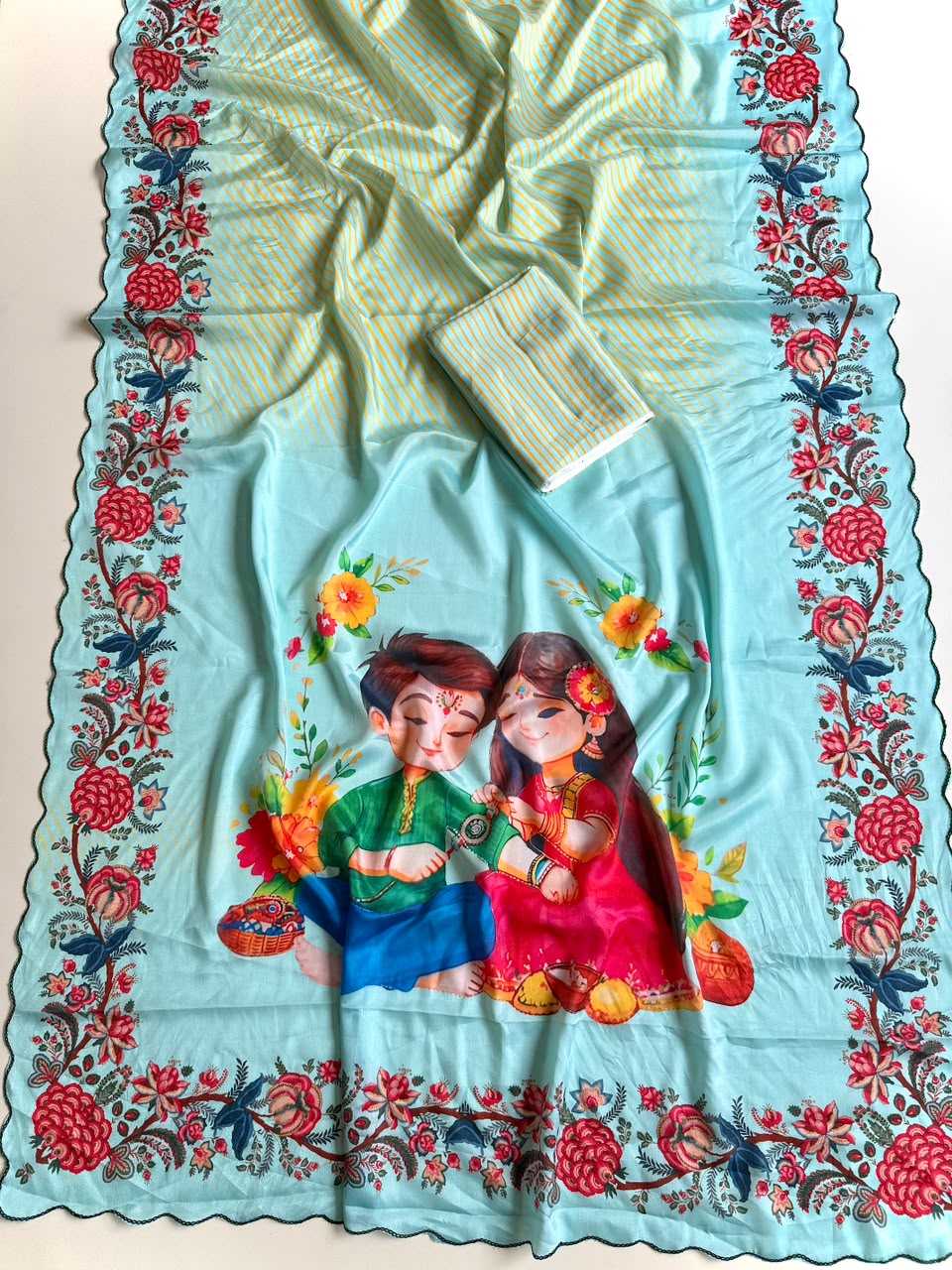 YNF Wholesale Shinon Silk Printed Sarees  | Surat Manufacturer