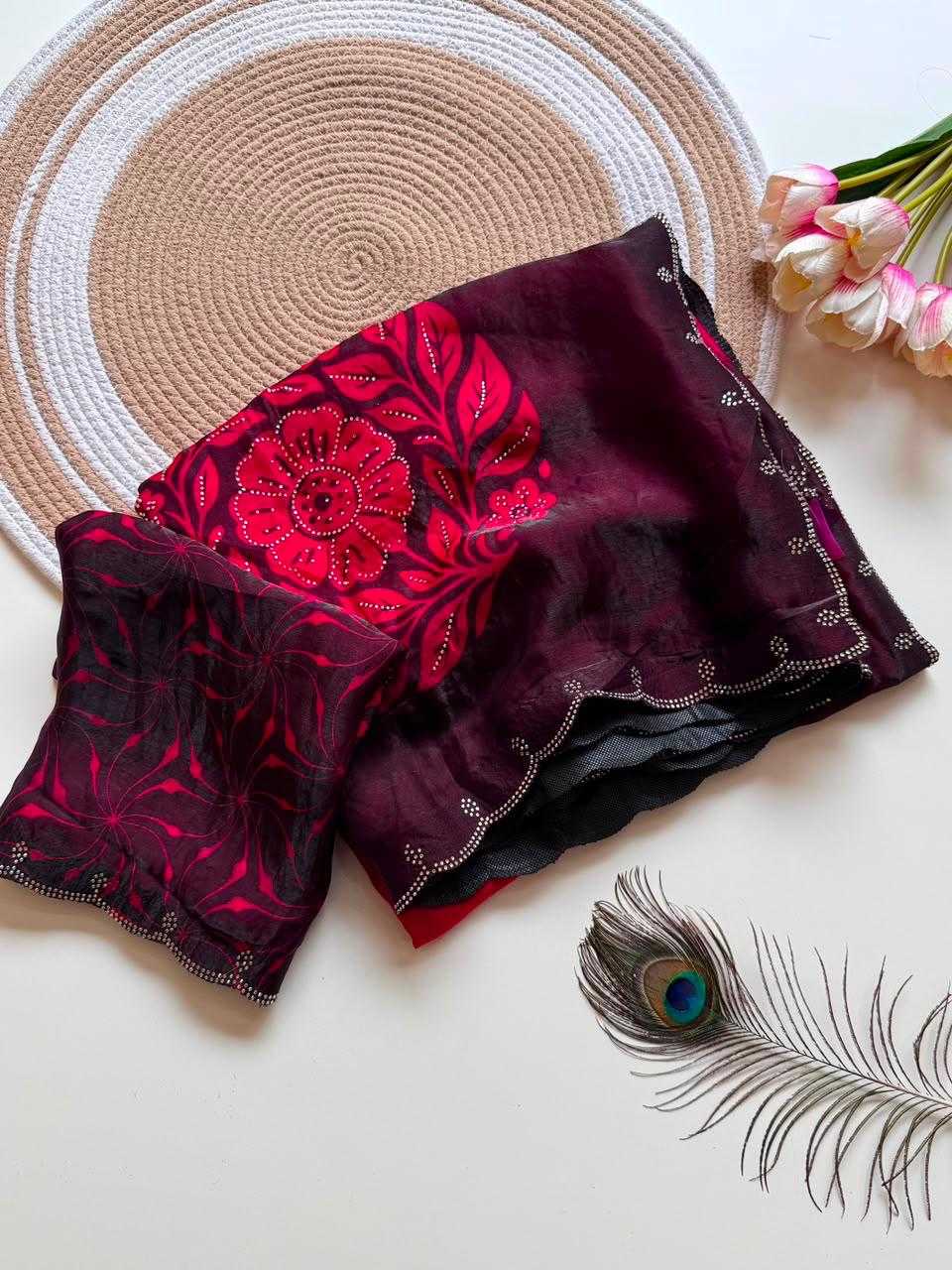 YNF Wholesale Satin Printed Sarees  | Surat Manufacturer