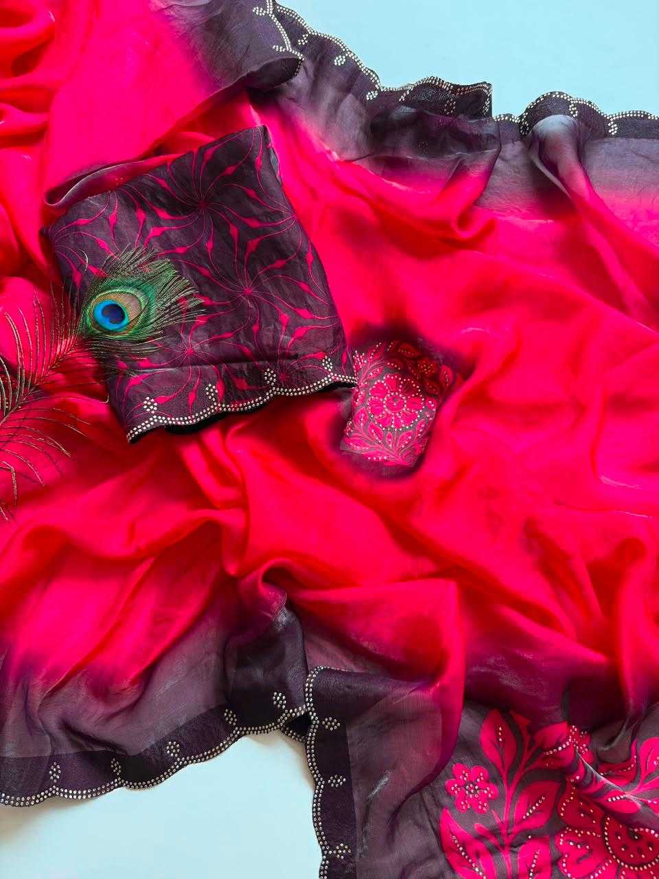 YNF Wholesale Satin Printed Sarees  | Surat Manufacturer