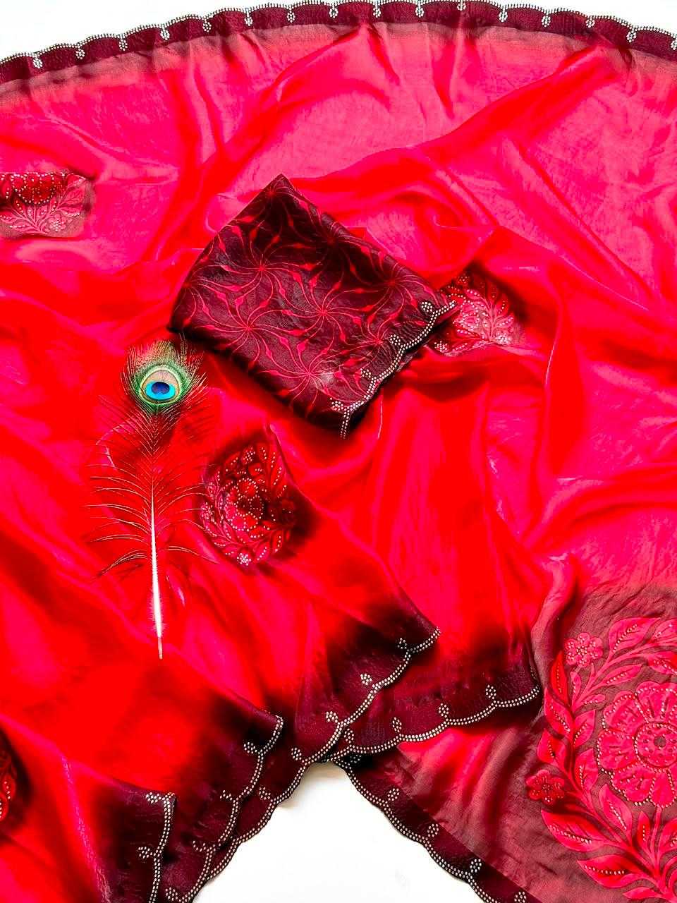 YNF Wholesale Satin Printed Sarees  | Surat Manufacturer