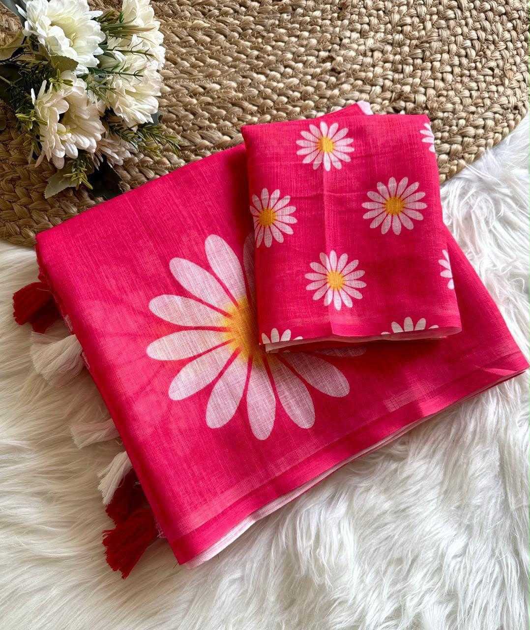 YNF Wholesale Linen Fancy Sarees  | Surat Manufacturer