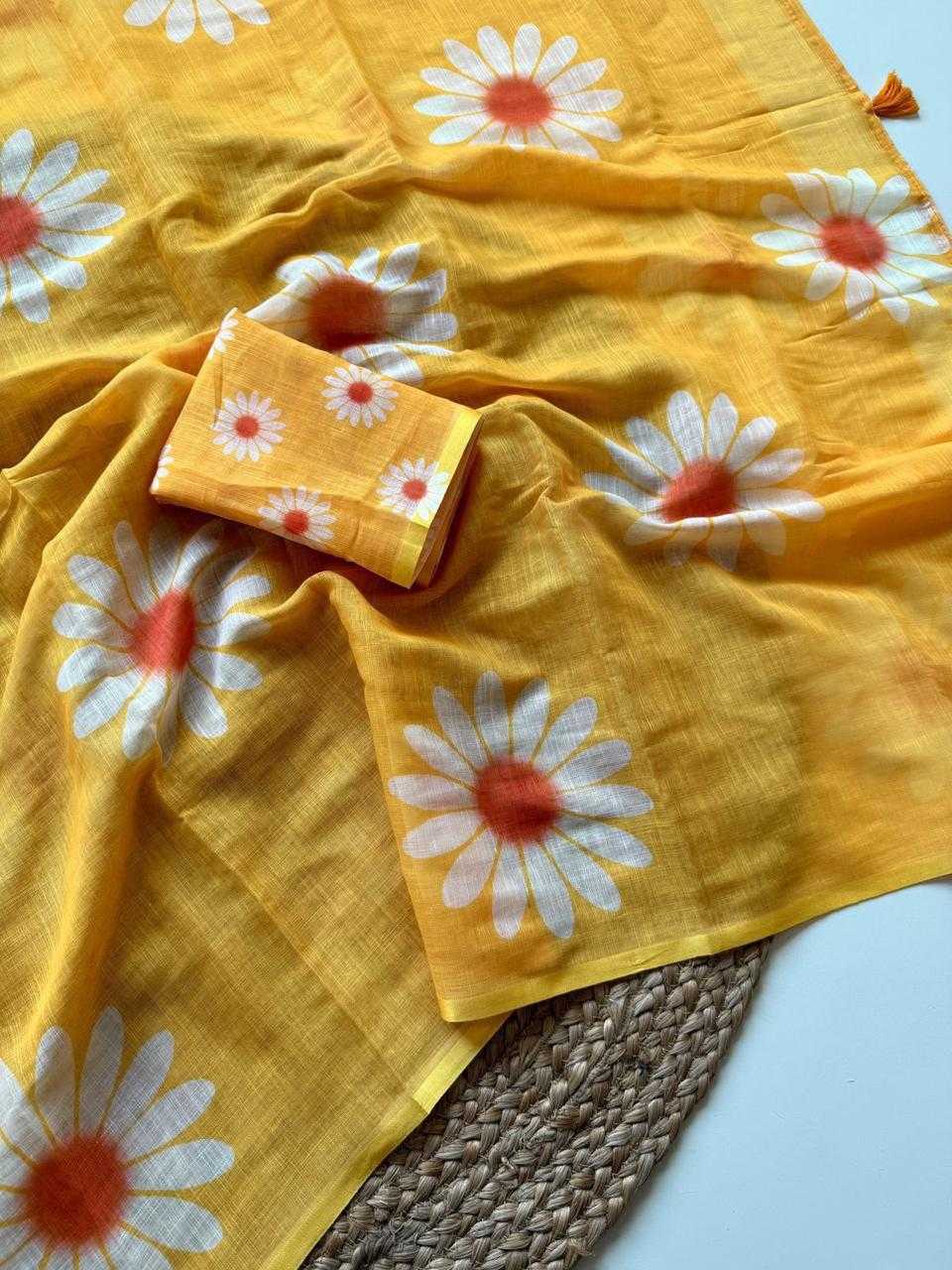YNF Wholesale Linen Fancy Sarees  | Surat Manufacturer