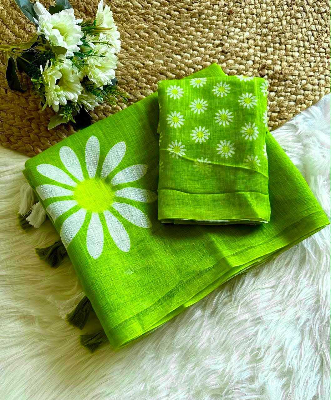 YNF Wholesale Linen Fancy Sarees  | Surat Manufacturer