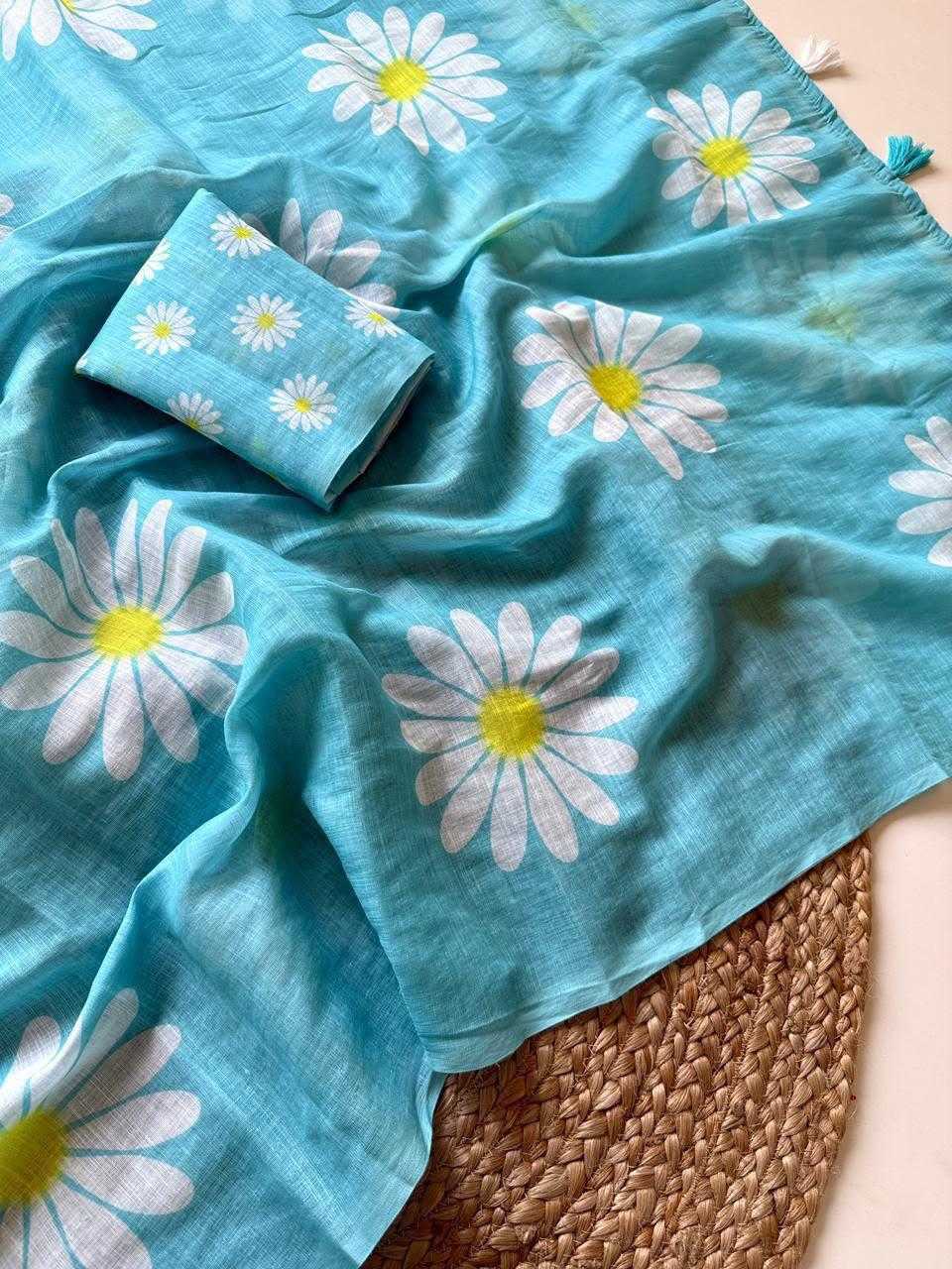 YNF Wholesale Linen Fancy Sarees  | Surat Manufacturer