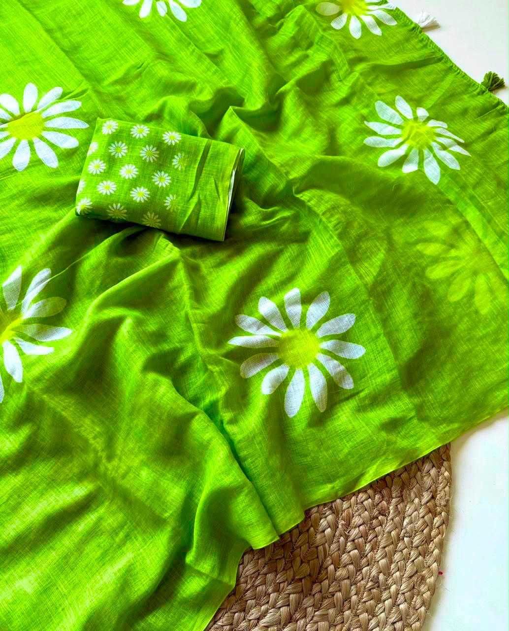 YNF Wholesale Linen Fancy Sarees  | Surat Manufacturer