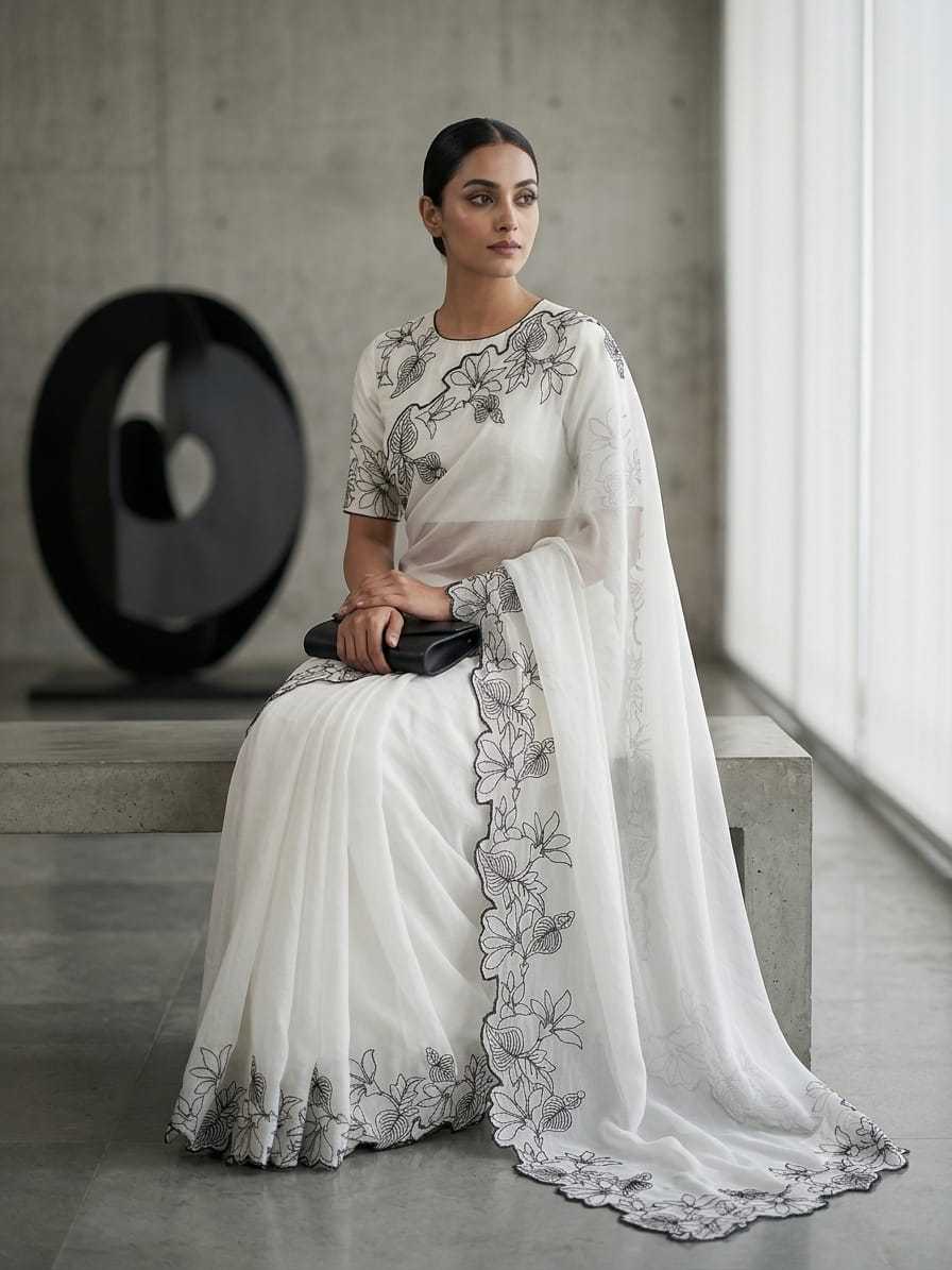 YNF Wholesale Georgette Georgette Sarees  | Surat Manufacturer