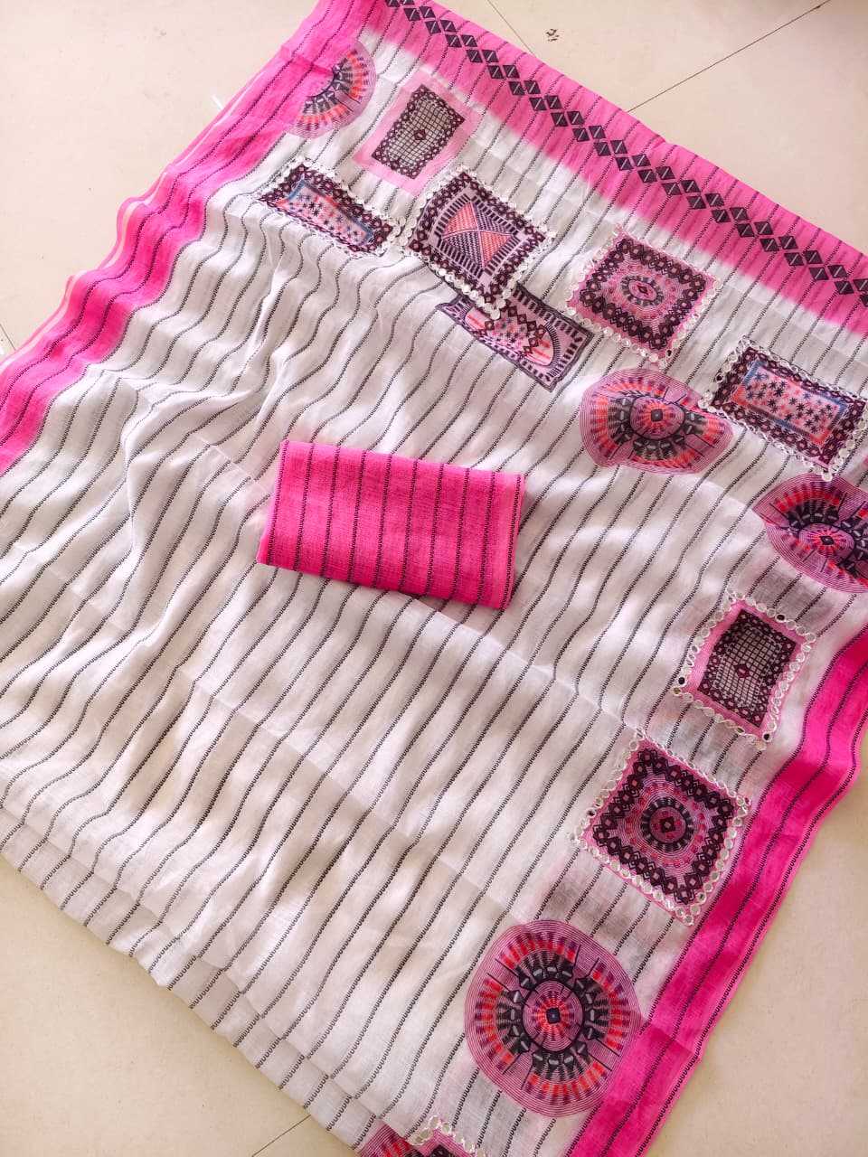 YNF Wholesale Linen Designer Sarees  | Surat Manufacturer