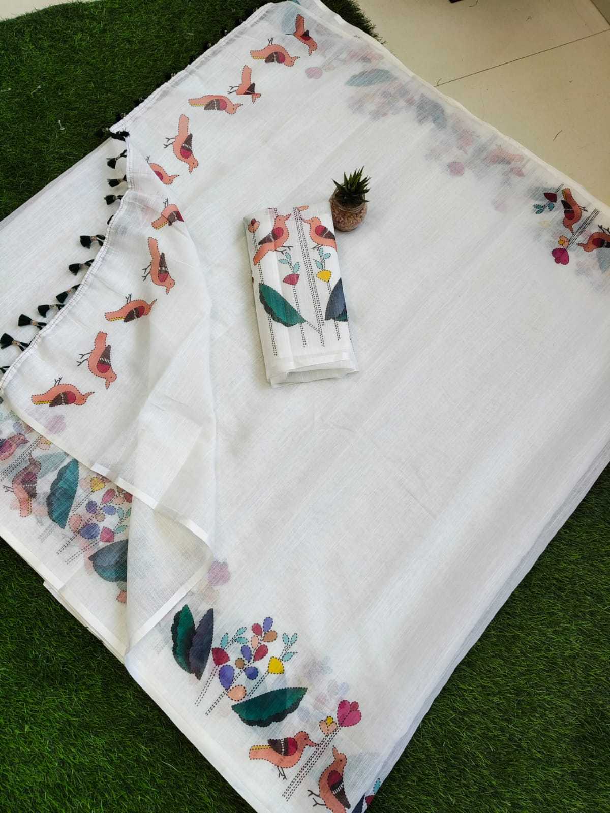 YNF Wholesale Linen Designer Sarees  | Surat Manufacturer