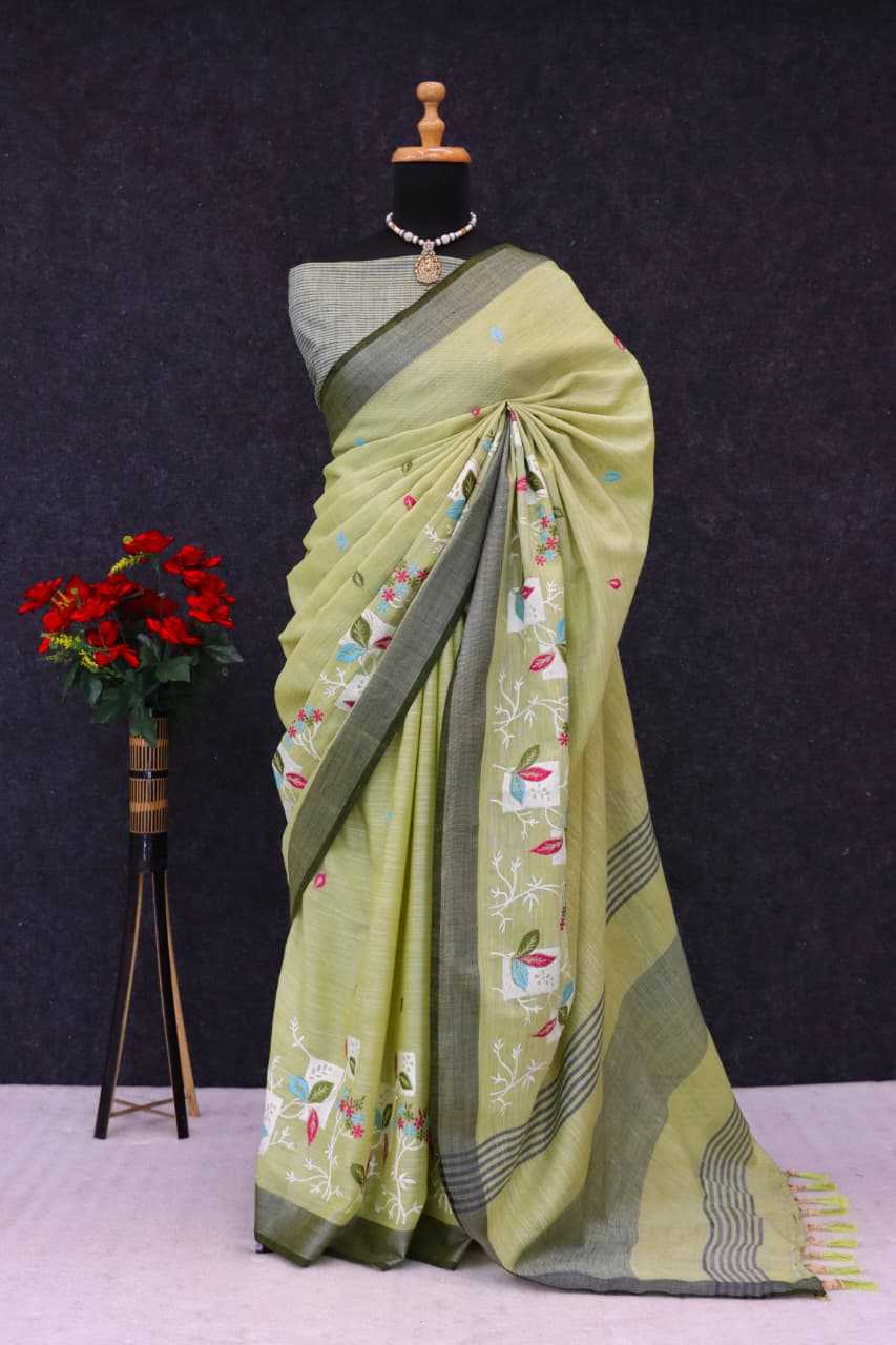 YNF Wholesale Linen Designer Sarees  | Surat Manufacturer