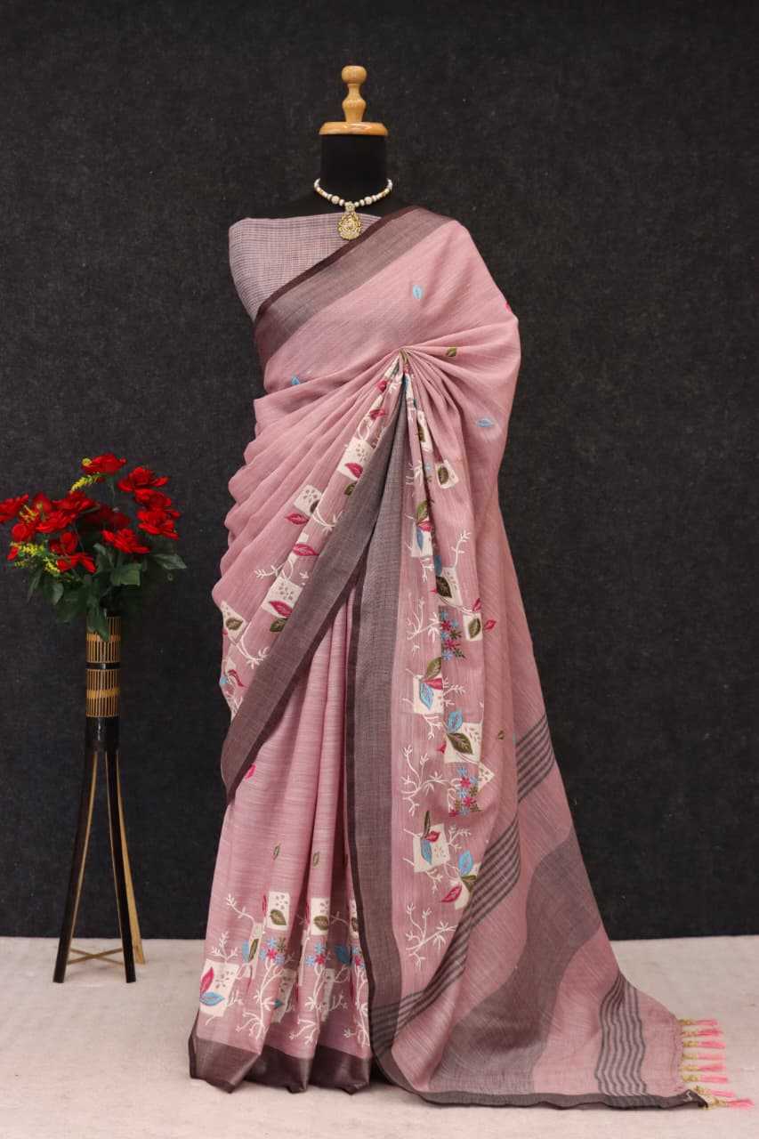 YNF Wholesale Linen Designer Sarees  | Surat Manufacturer