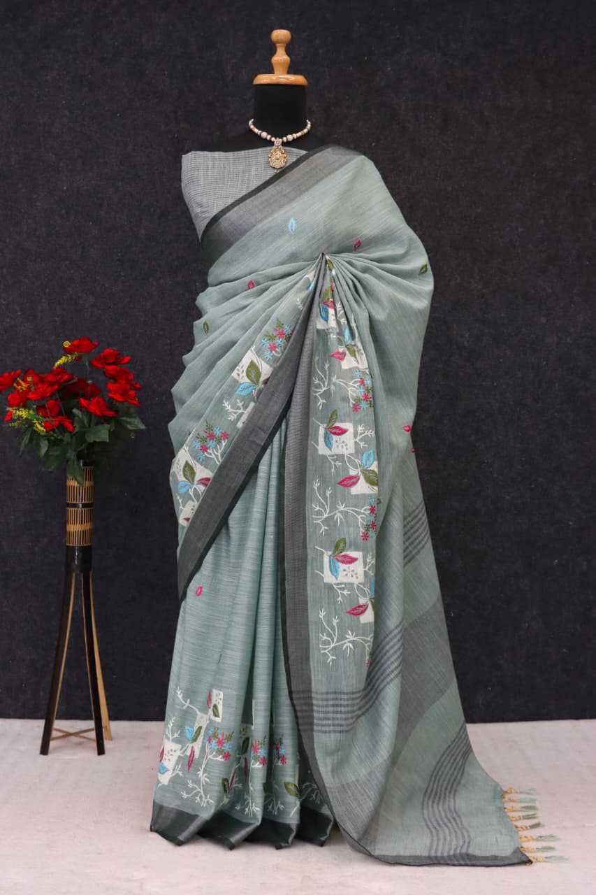 YNF Wholesale Linen Designer Sarees  | Surat Manufacturer