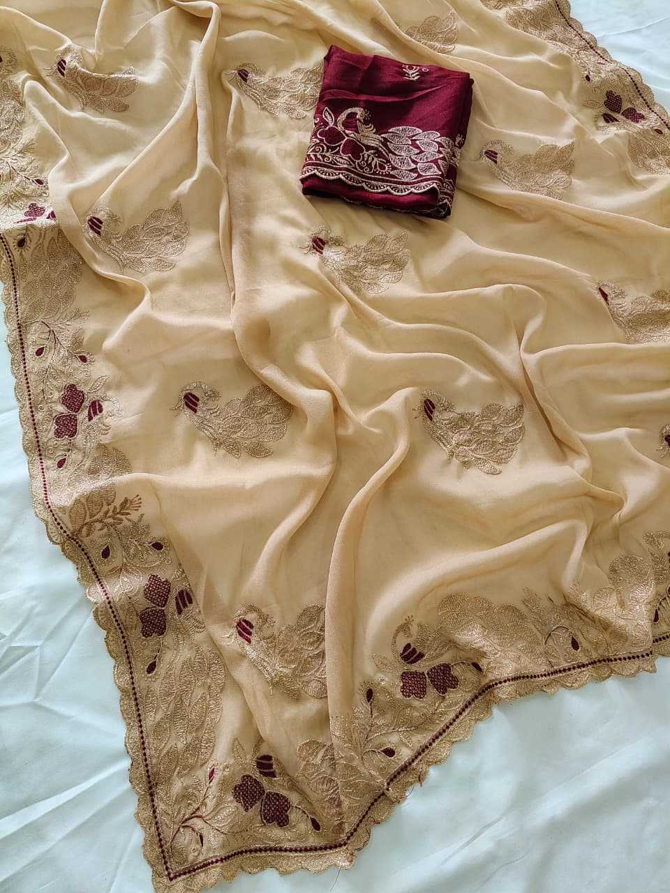 YNF Wholesale Georgette Fancy Sarees  | Surat Manufacturer
