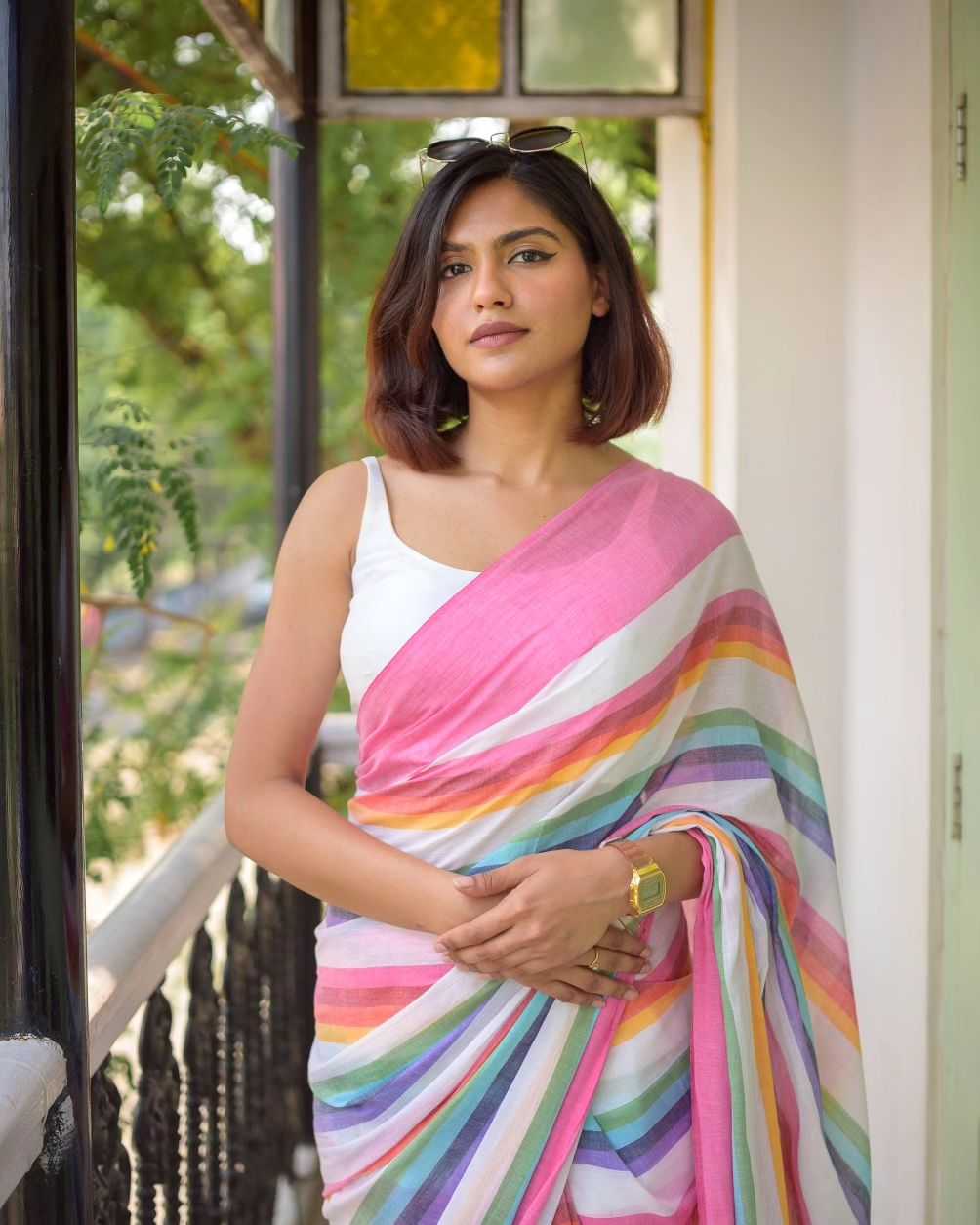 YNF Wholesale Linen Designer Sarees  | Surat Manufacturer