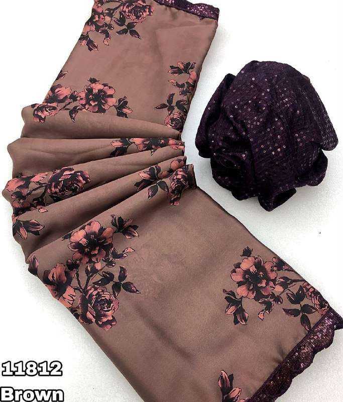 YNF Wholesale Georgette Printed Sarees  | Surat Manufacturer
