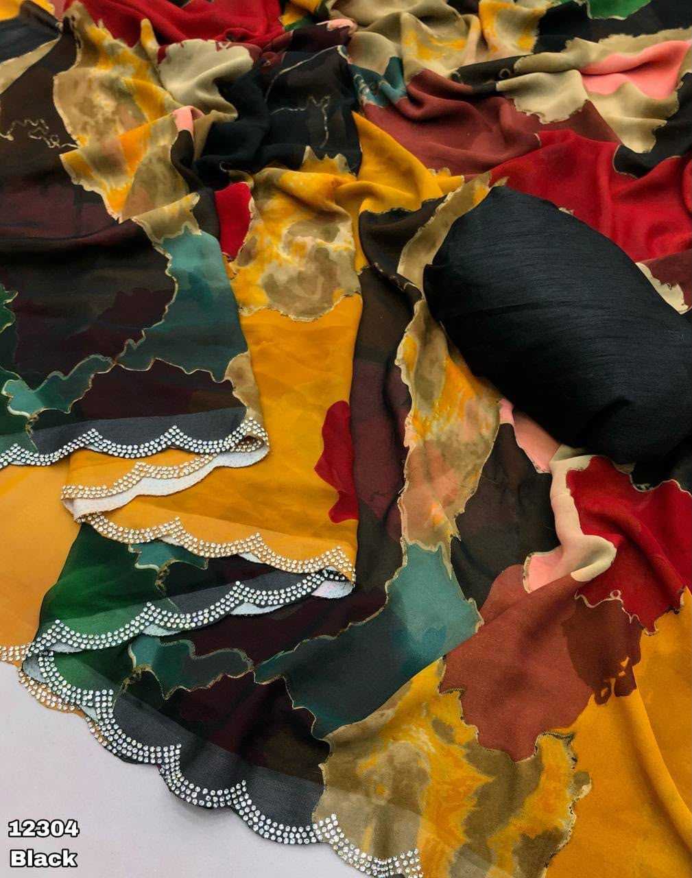 YNF Wholesale Chiffon Printed Sarees  | Surat Manufacturer