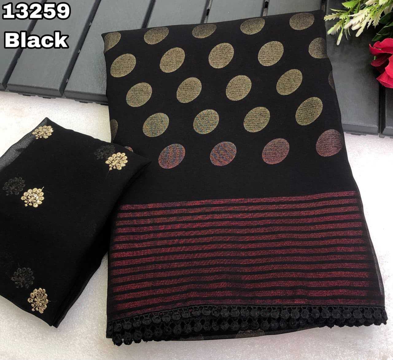 YNF Wholesale Faux Georgette Fancy Sarees  | Surat Manufacturer