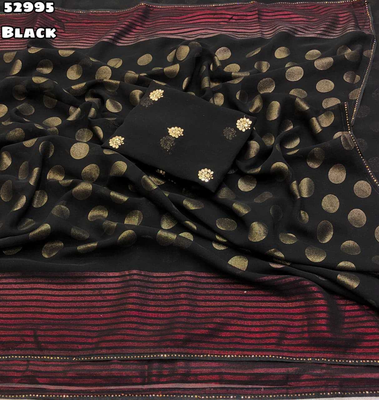 YNF Wholesale Faux Georgette Printed Sarees  | Surat Manufacturer