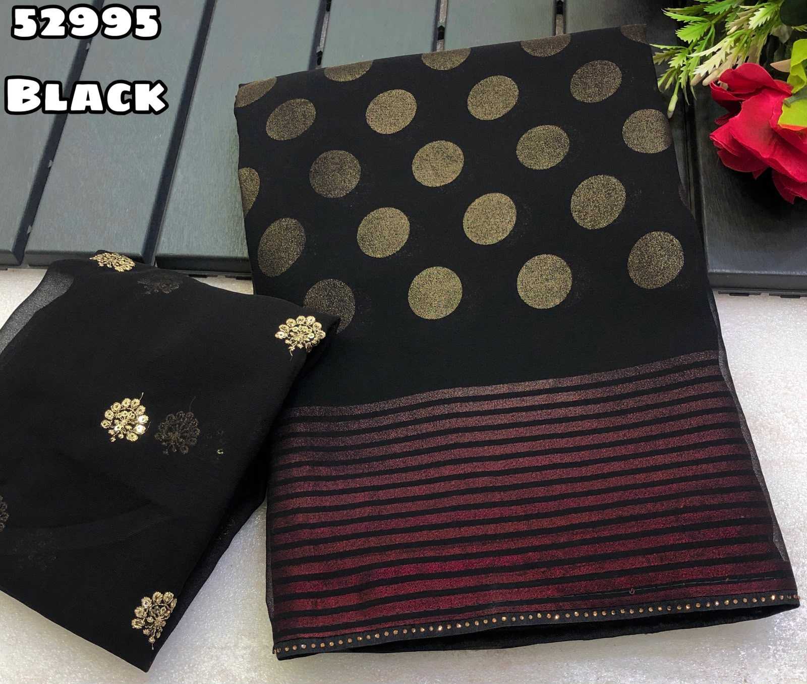 YNF Wholesale Faux Georgette Printed Sarees  | Surat Manufacturer