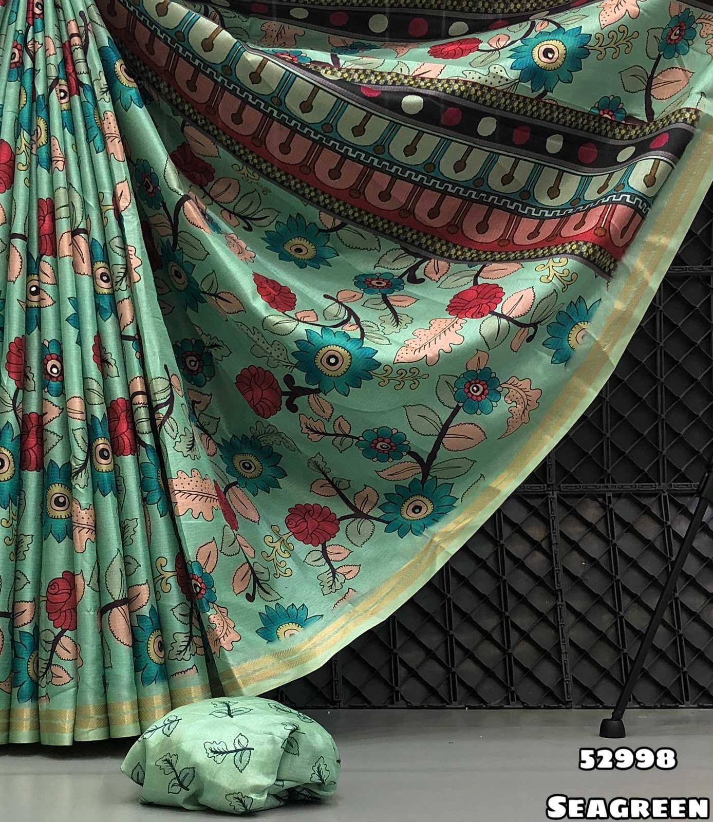 YNF Wholesale Tussar Silk Printed Silk Saree  | Surat Manufacturer