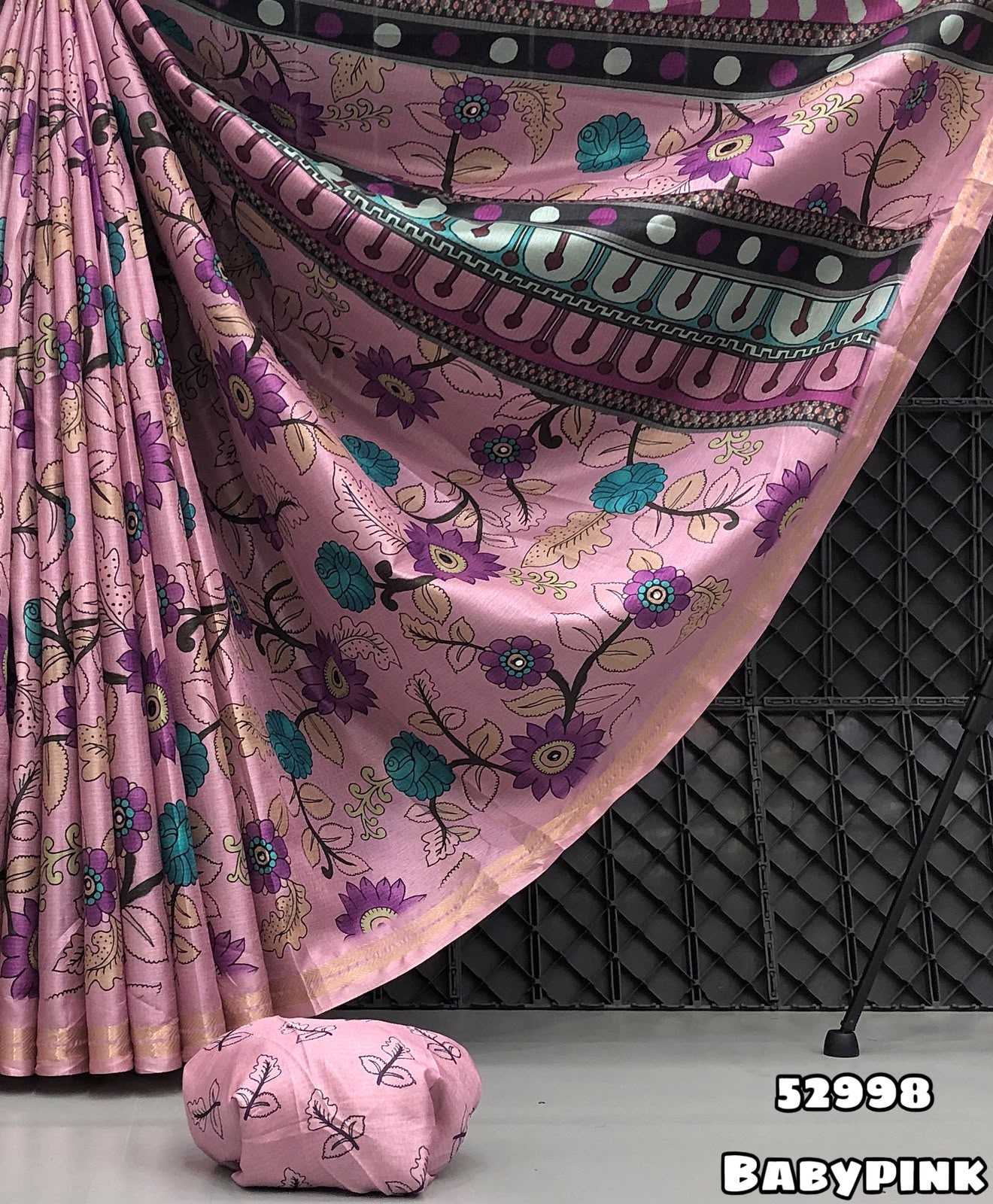 YNF Wholesale Tussar Silk Printed Silk Saree  | Surat Manufacturer