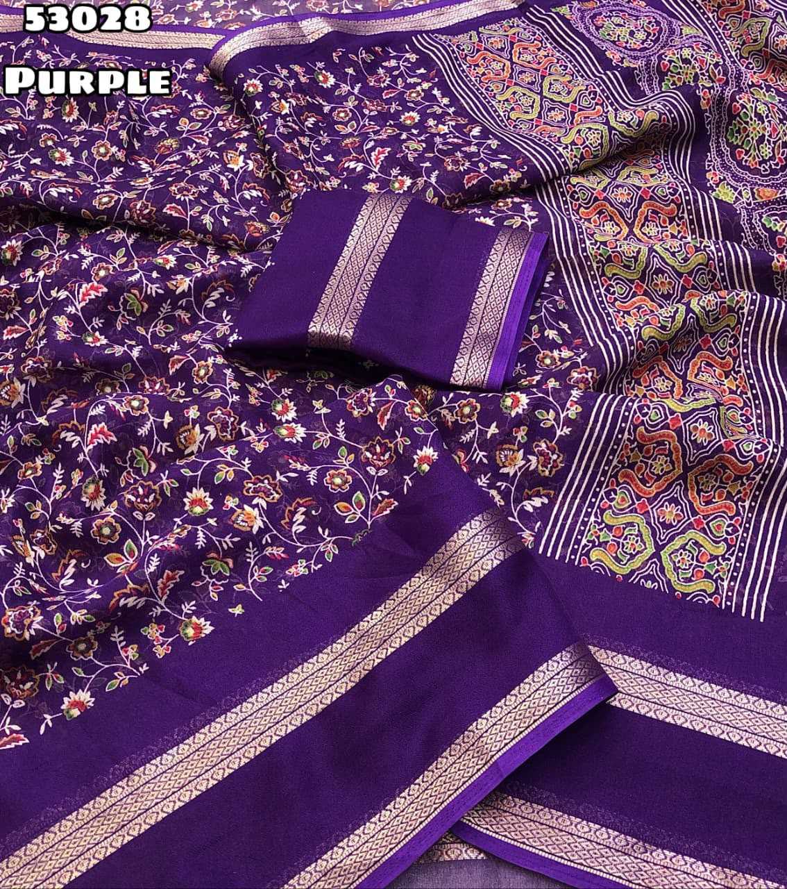 YNF Wholesale Chiffon Printed Sarees KESH683 Tashfi 3 | Surat Manufacturer