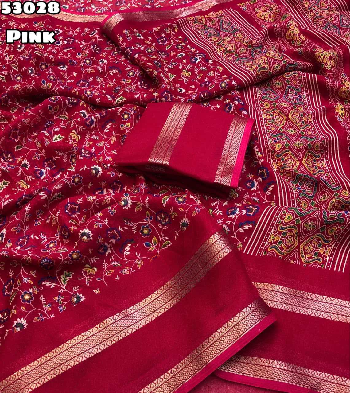 YNF Wholesale Chiffon Printed Sarees KESH683 Tashfi 3 | Surat Manufacturer