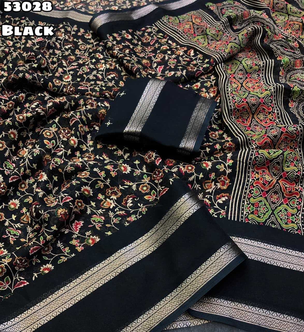YNF Wholesale Chiffon Printed Sarees KESH683 Tashfi 3 | Surat Manufacturer