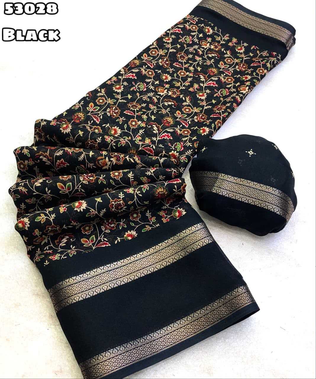 YNF Wholesale Chiffon Printed Sarees KESH683 Tashfi 3 | Surat Manufacturer