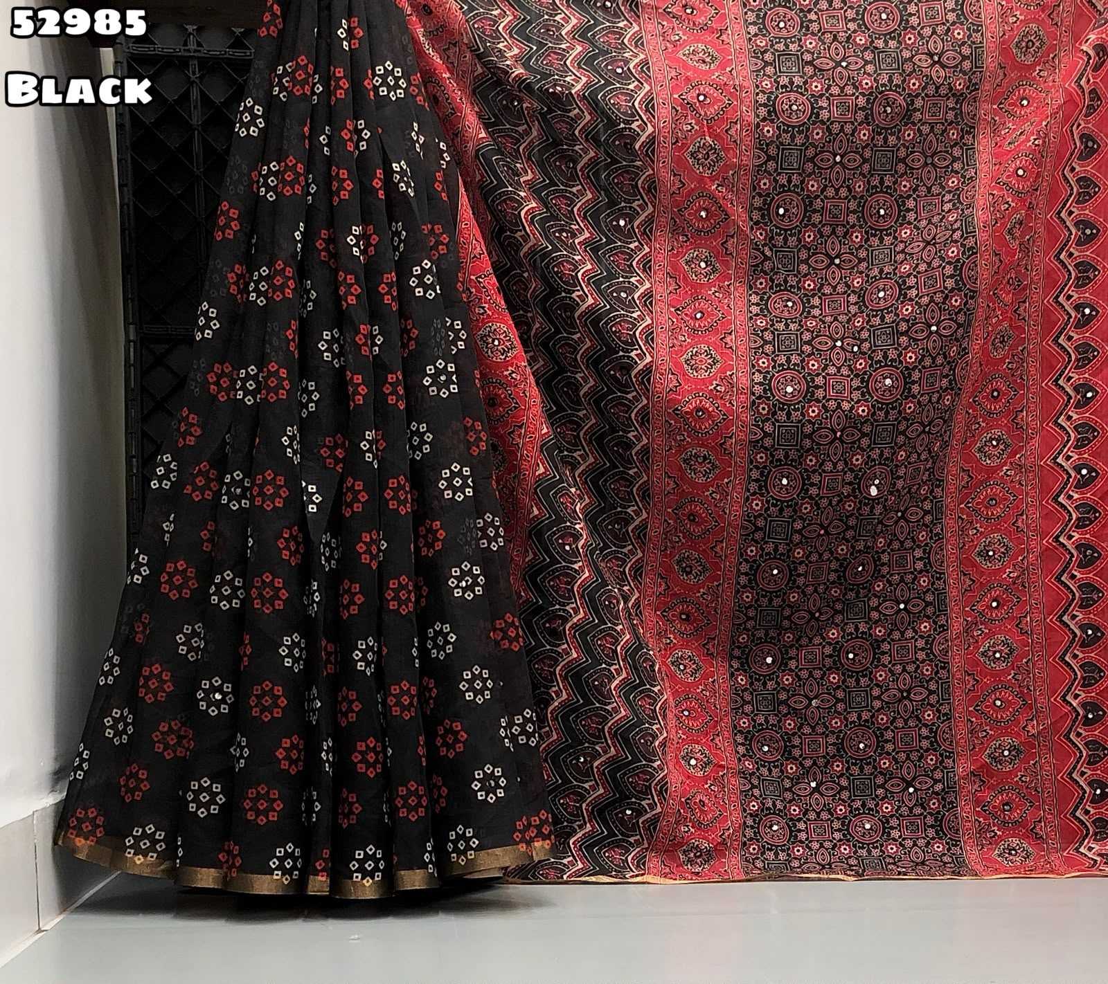 YNF Wholesale Chanderi Silk Printed Silk Saree KESH683 Zarvaan | Surat Manufacturer
