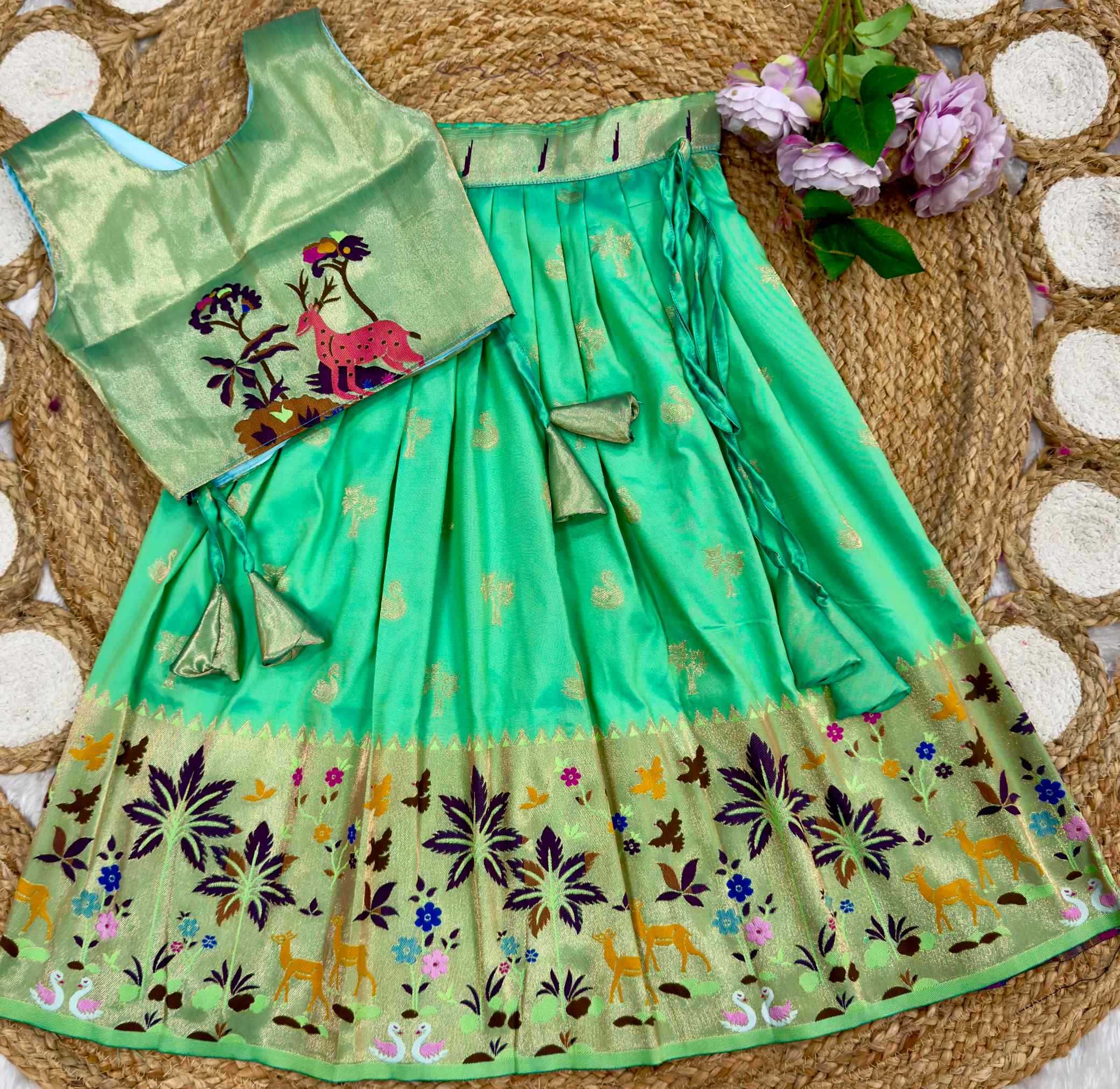 YNF Wholesale Soft Silk Kids Lehenga  | Surat Manufacturer
