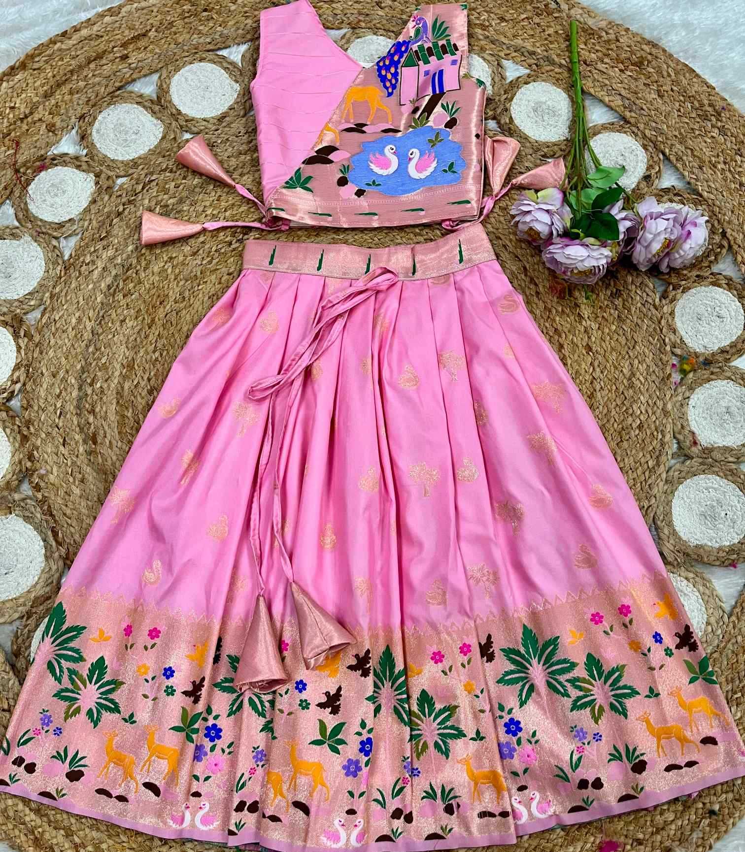 YNF Wholesale Soft Silk Kids Lehenga  | Surat Manufacturer