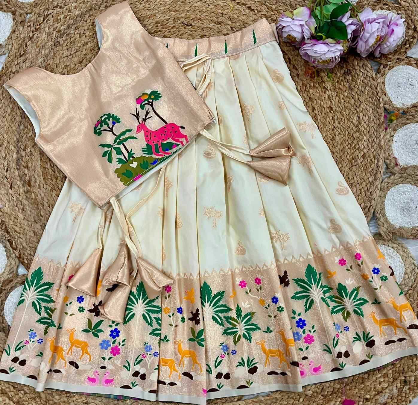 YNF Wholesale Soft Silk Kids Lehenga  | Surat Manufacturer