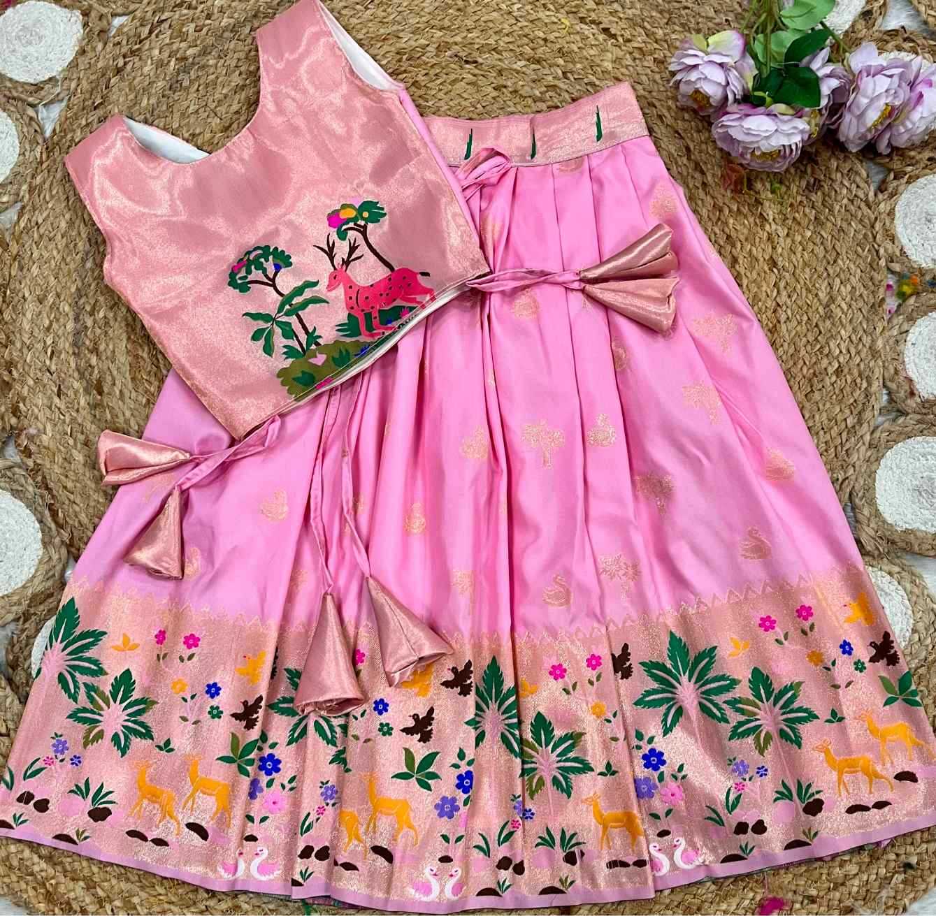 YNF Wholesale Soft Silk Kids Lehenga  | Surat Manufacturer