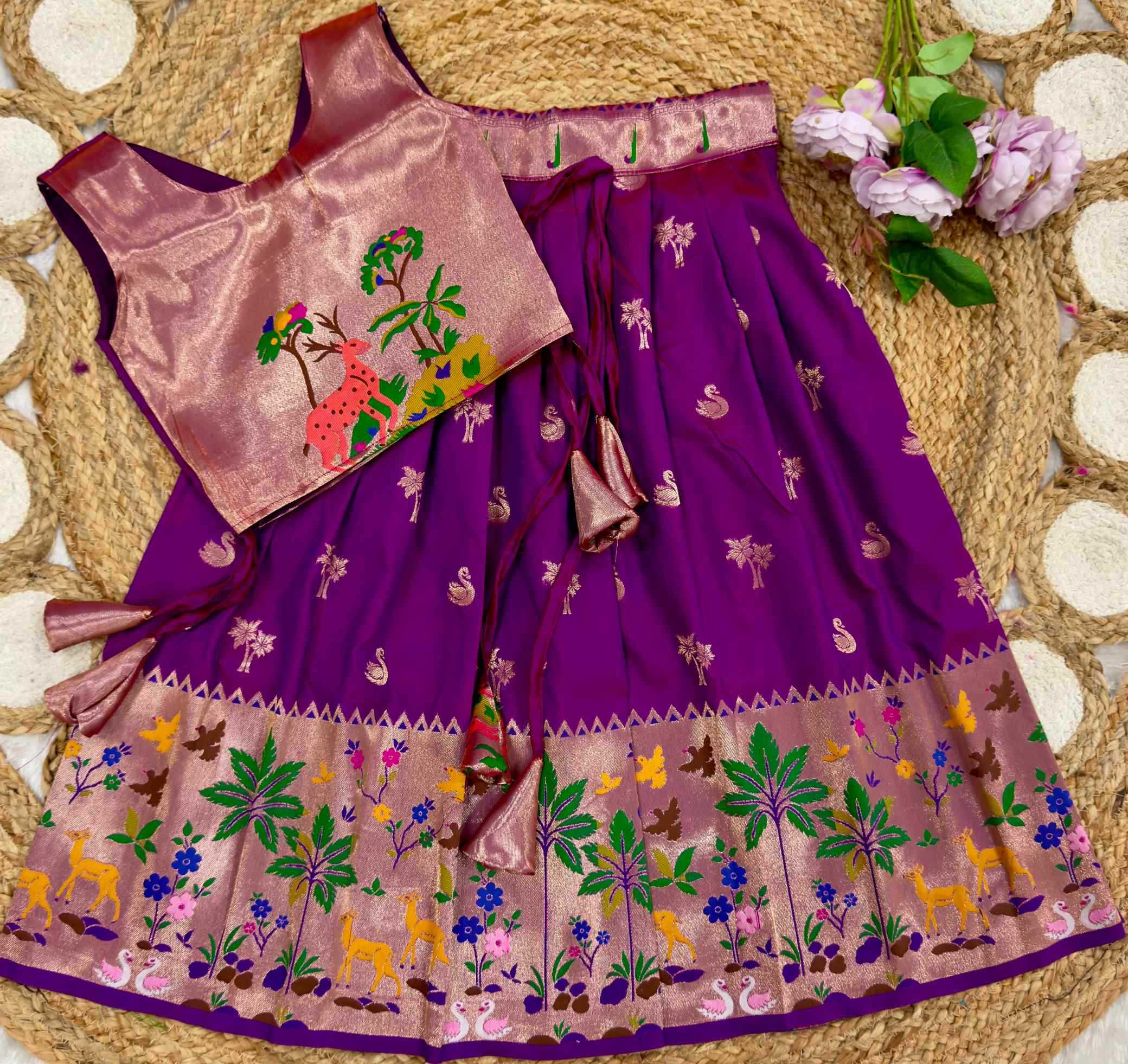 YNF Wholesale Soft Silk Kids Lehenga  | Surat Manufacturer