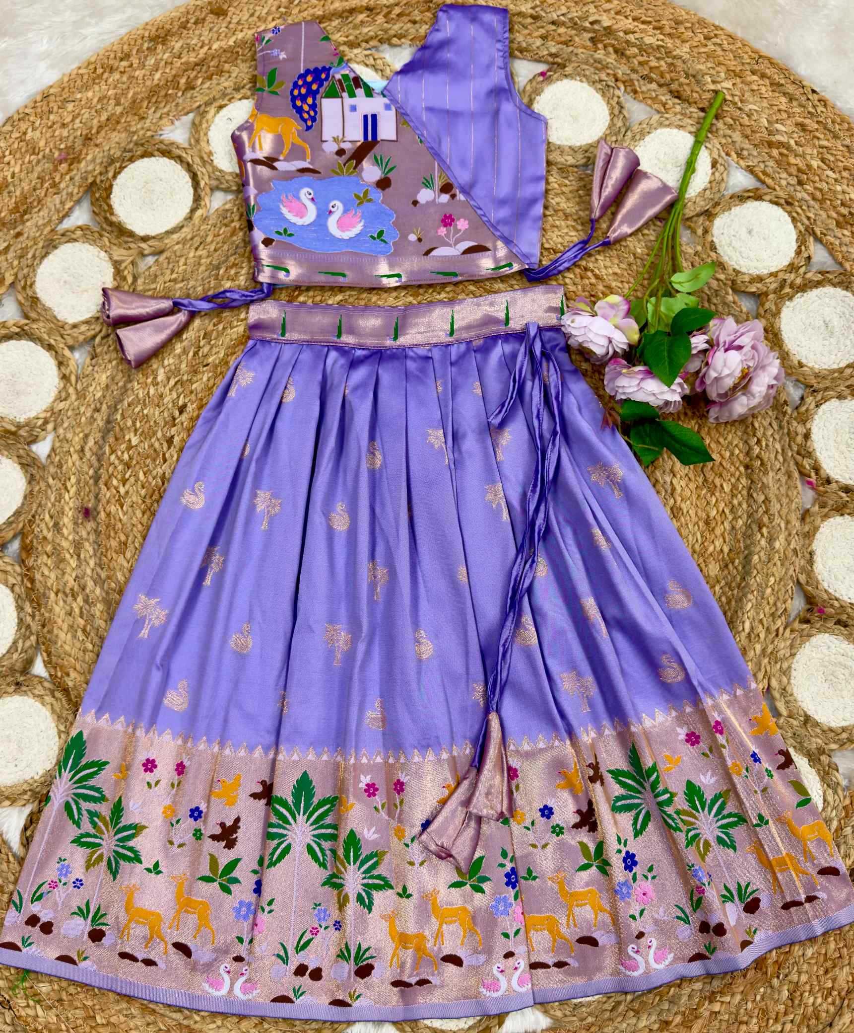 YNF Wholesale Soft Silk Kids Lehenga  | Surat Manufacturer