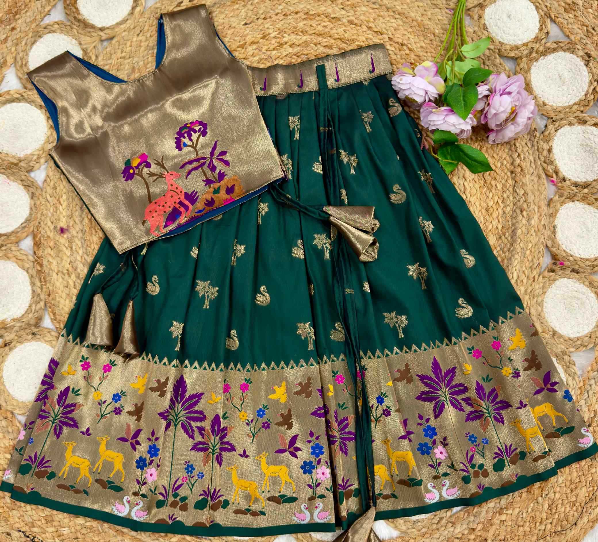 YNF Wholesale Soft Silk Kids Lehenga  | Surat Manufacturer