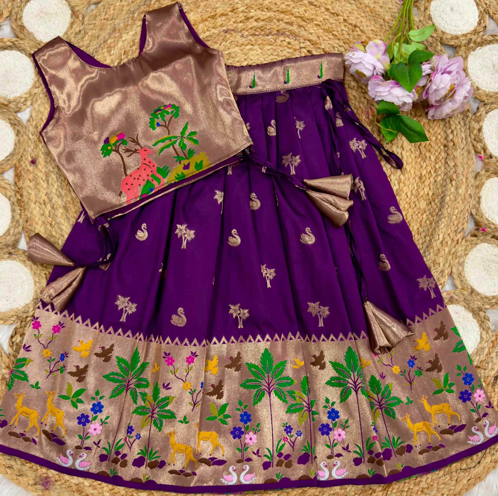 YNF Wholesale Soft Silk Kids Lehenga  | Surat Manufacturer