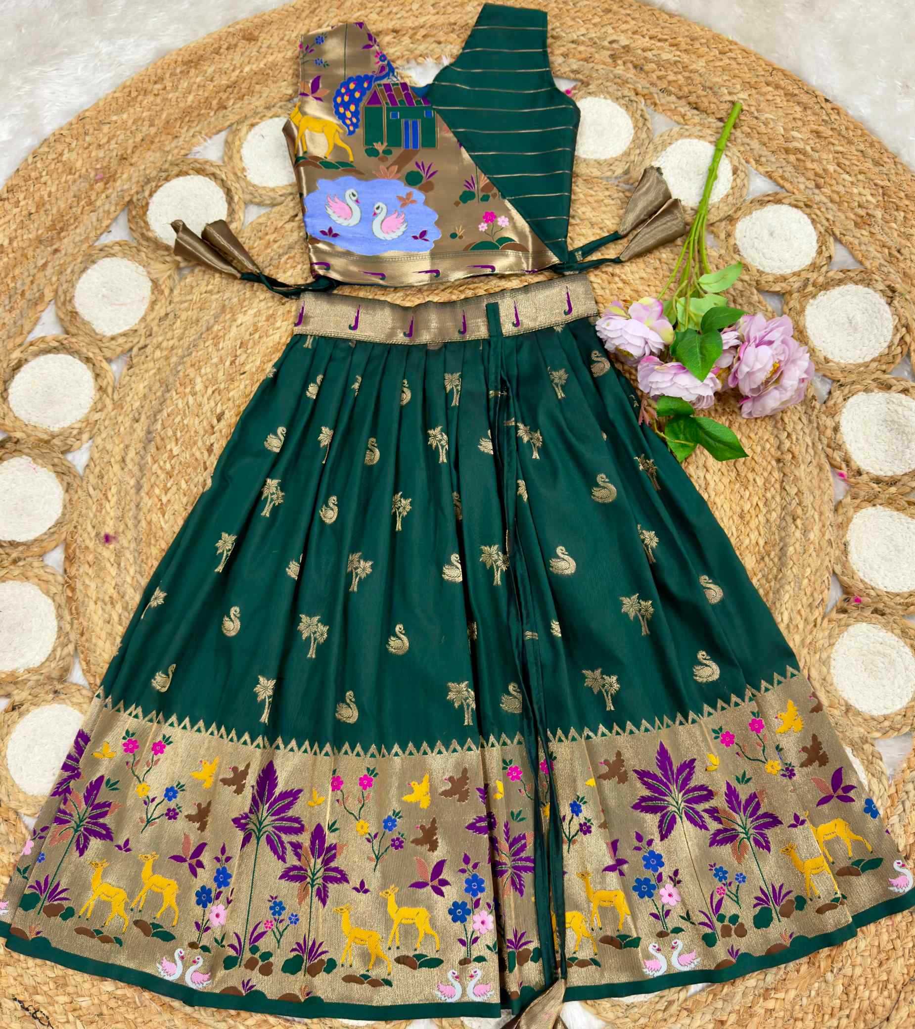 YNF Wholesale Soft Silk Kids Lehenga  | Surat Manufacturer