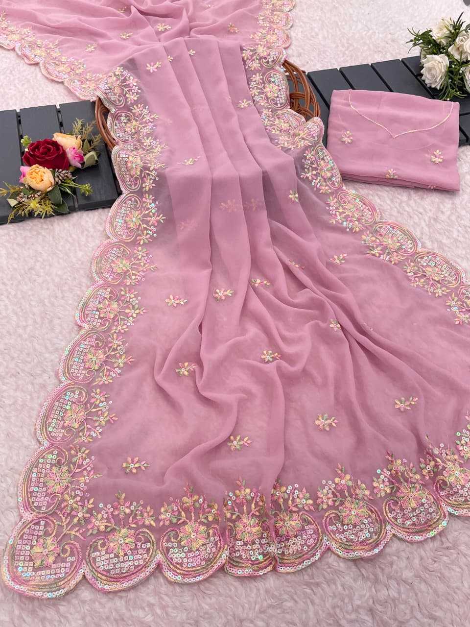 YNF Wholesale Georgette Fancy Sarees KESH689 783 | Surat Manufacturer
